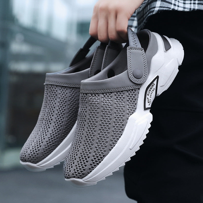 Unisex Outdoor Sandals Non-Slip Trendy Mesh Casual Shoes with Closed Toe-2