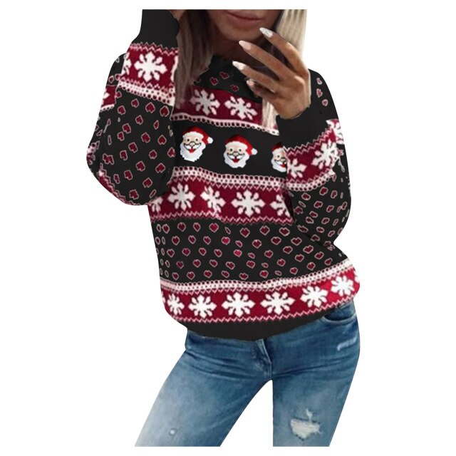 Oliwiyan | Warm Christmas Sweaters for Women | Santa Claus 0