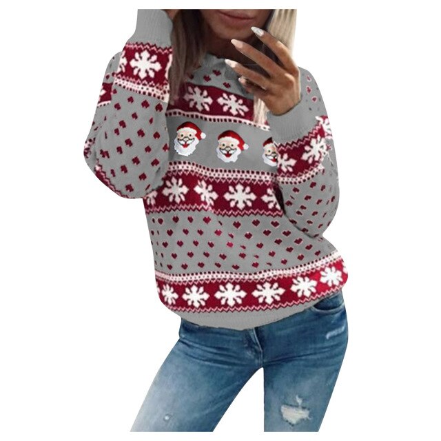 Oliwiyan | Warm Christmas Sweaters for Women | Santa Claus 2