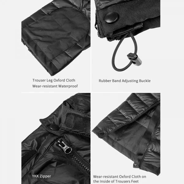 Outdoor Thermal Goose Down Pants Zipper Camping Hiking Skiing Trousers 4