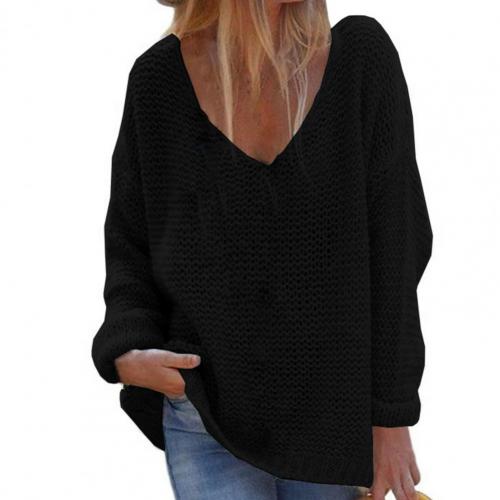 Oversized Knit Sweater For Women | Warm 4