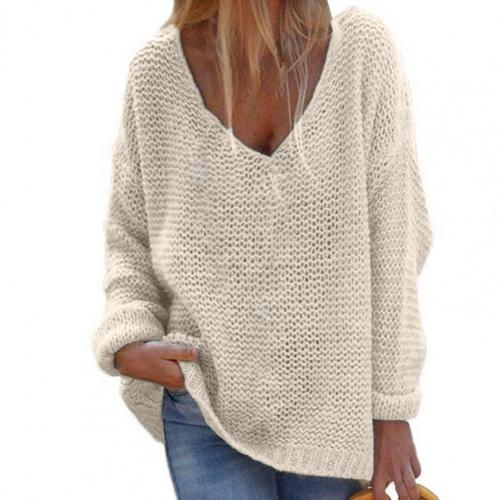 Oversized Knit Sweater For Women | Warm 6