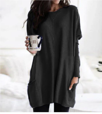 Oversized Long Sleeve Sweater For Women | Warm 0