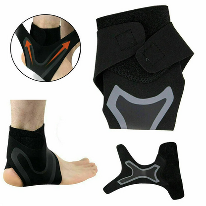Plantar Ankle X Wrap Brace Support Compression Sleeve 5