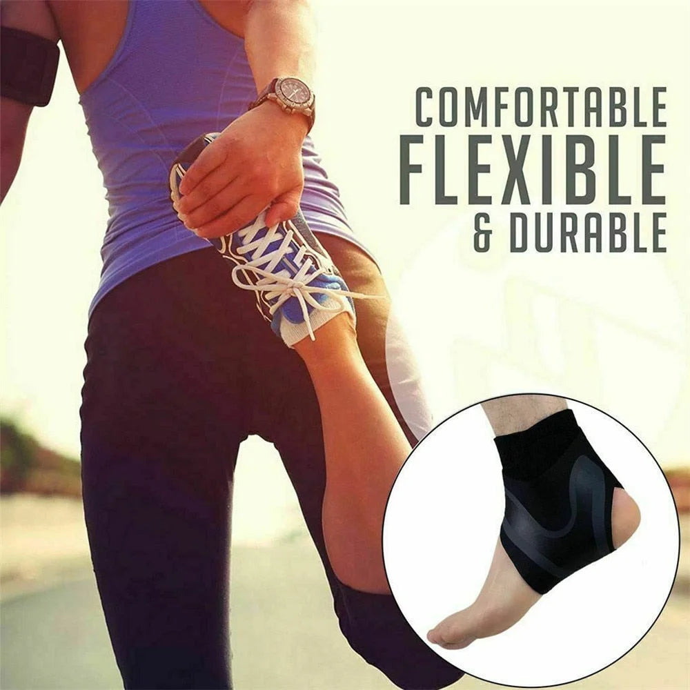 Plantar Ankle X Wrap Brace Support Compression Sleeve 7