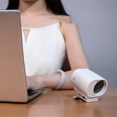 Portable Car Clip Fan – 360° Rotating USB Rechargeable Mini Fan with Clamp 3