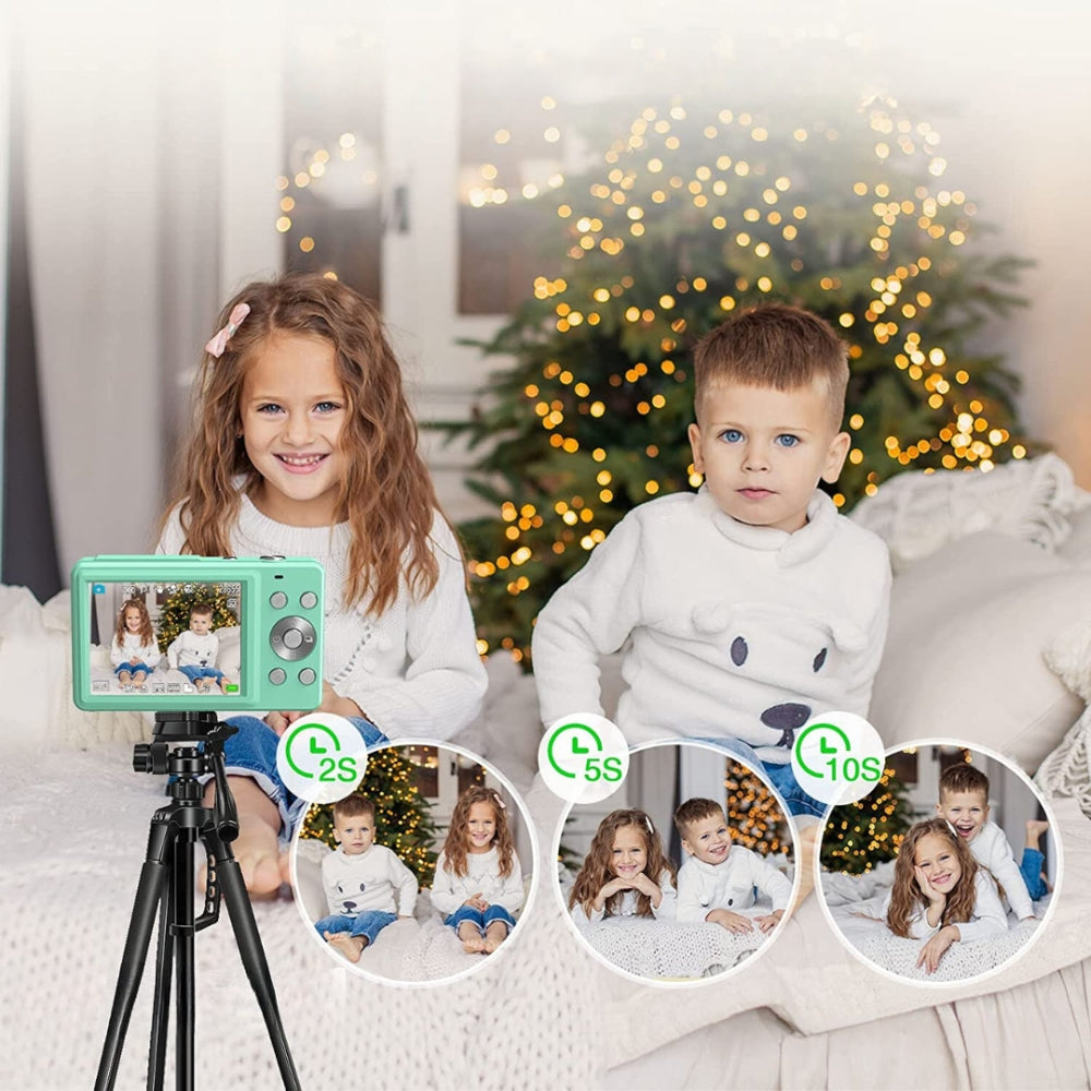 Portable Digital Camera 1080P 44MP with 16X Zoom – Compact Vlogging Camera with LCD Screen, Rechargeable, Perfect for Teens and Students 8