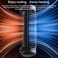 Portable USB Car Seat Fan with Adjustable Headrest Strap 2