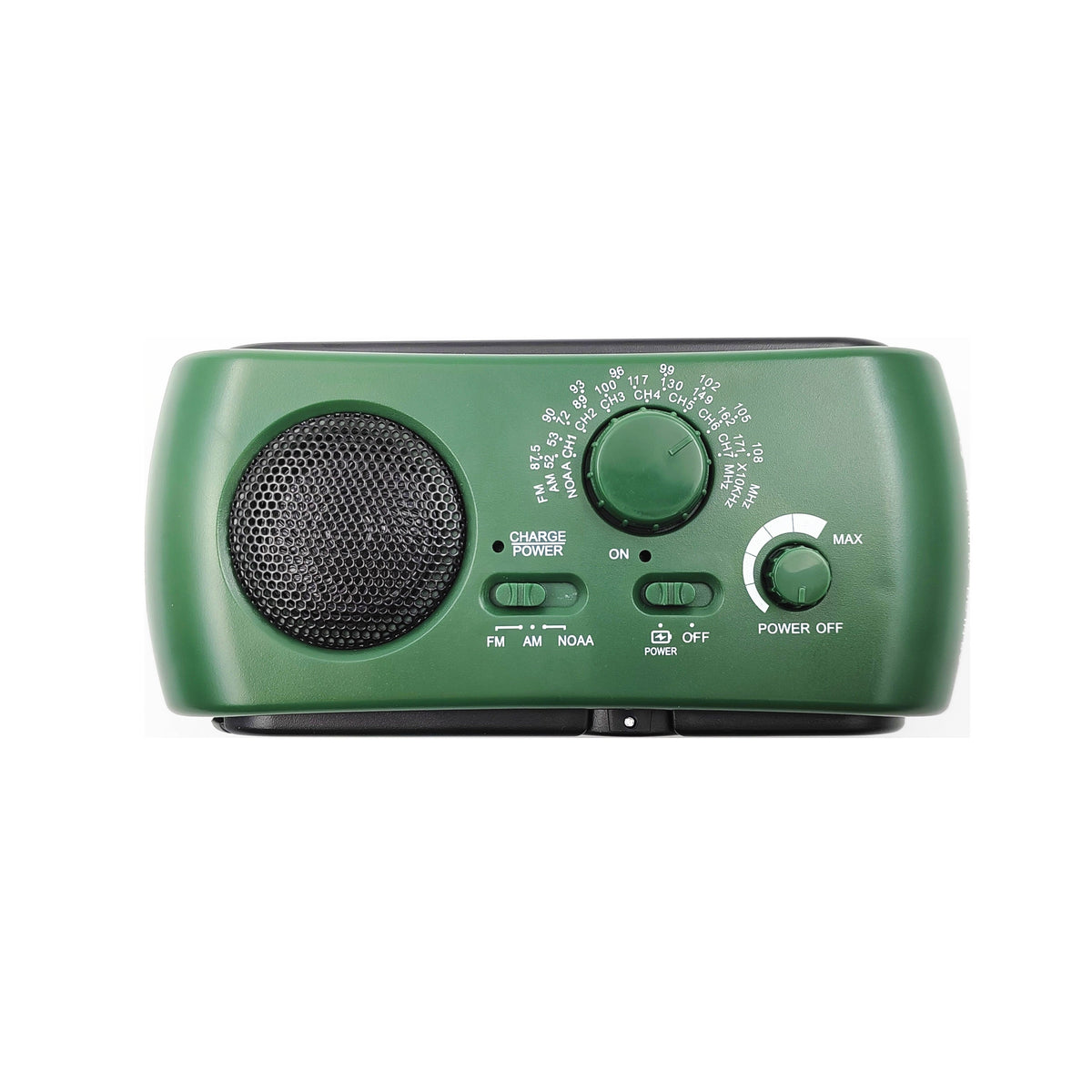 Portable emergency radio with AM/FM/NOAA, USB charger, LED flashlight, waterproof for camping and external use 0