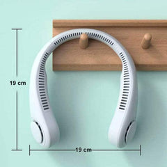 Portable neck fan with adjustable speed-ergonomic, light design for hands-free cooling, long battery life 2