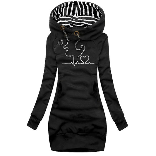 Printed Hoodie for Women | Warm 0