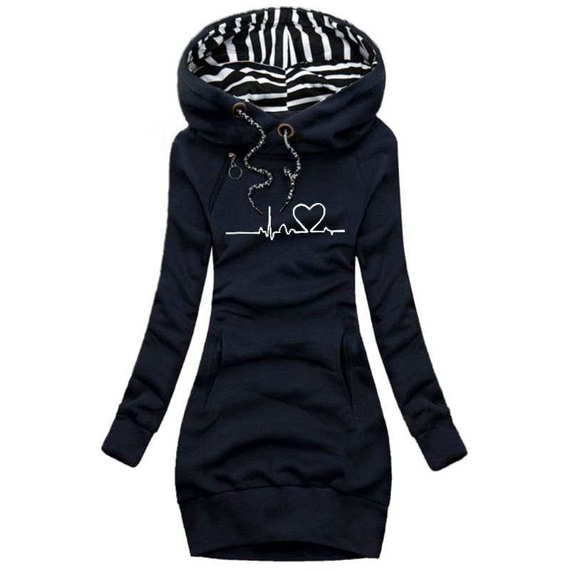Printed Hoodie for Women | Warm 3