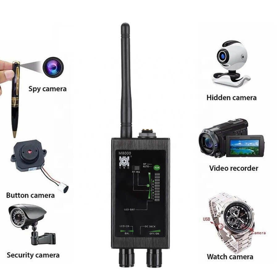 Professional Hidden Cameras & Bug Detector RF Signal 6