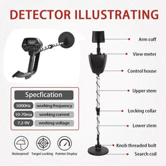 Professional Underground Metal Detector - High Accuracy for Gold Detecting & Treasure Hunting 2