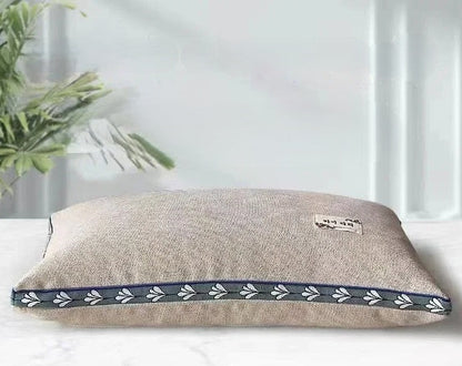 Pure Buckwheat Hull Neck Pillow – Natural Sleep Support for Side & Back Sleepers 0