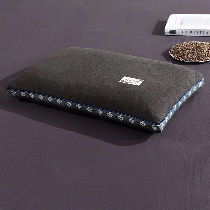 Pure Buckwheat Hull Neck Pillow – Natural Sleep Support for Side & Back Sleepers 5