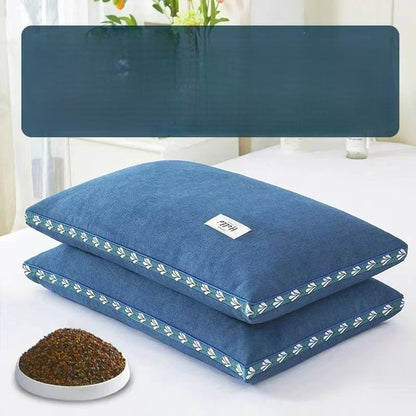 Pure Buckwheat Hull Neck Pillow – Natural Sleep Support for Side & Back Sleepers 9