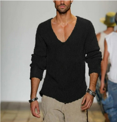 AEROL | Men's Knit V-Neck Sweater-3