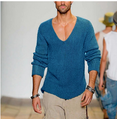 AEROL | Men's Knit V-Neck Sweater-4