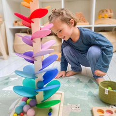 Rainbow Marble Tower – Creative wooden toy – Promotes colors & sounds for children ages 3 and up 3