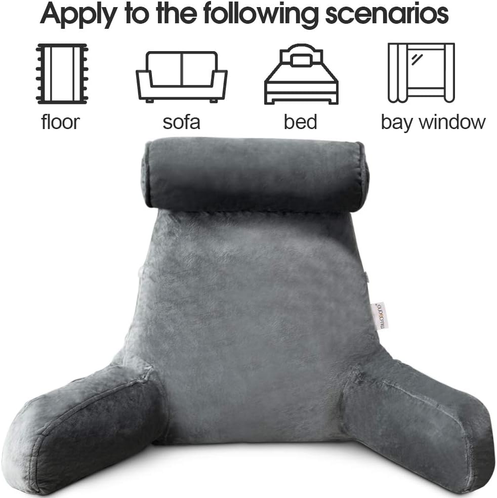Reading Bed Pillow with Arms 2