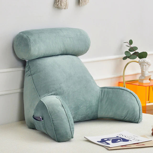 Reading Bed Pillow with Arms 7