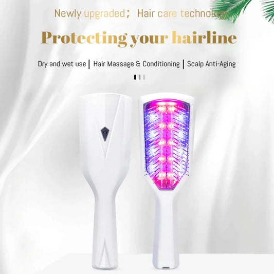 RelaxGlow – Infrared LED Massage Comb for Hair & Head Therapy 0