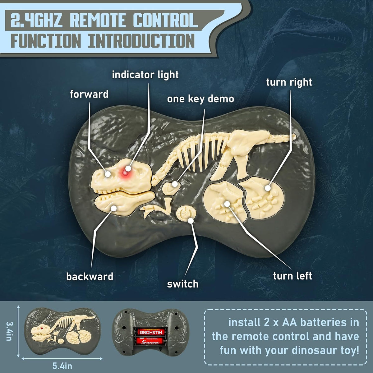 Remote Control Dinosaur 3