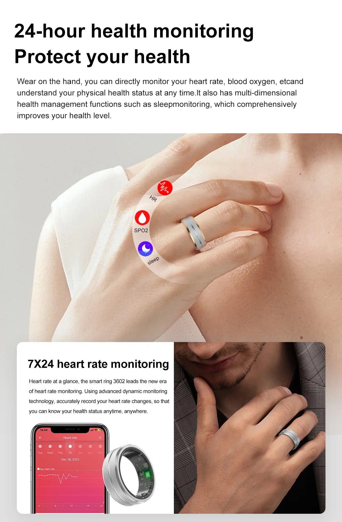 RingFit™ - Smart Fitness Tracker Ring 4