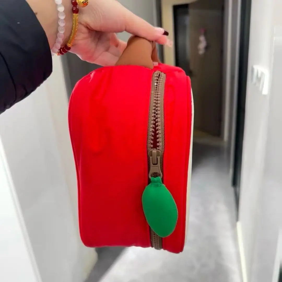 Yasmin | Apple-shaped Cosmetic Makeup Travel Bag 3