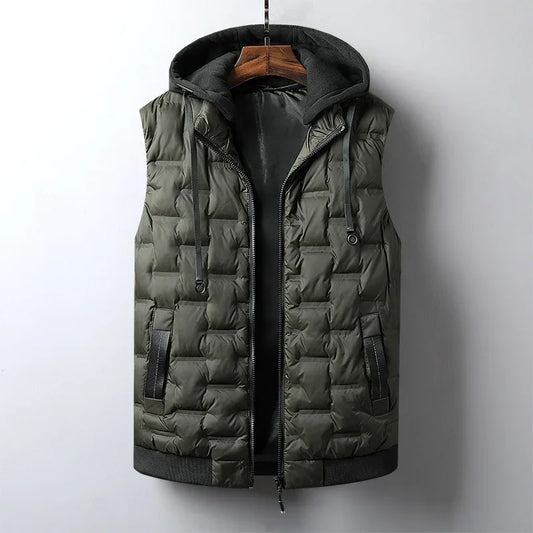 Luca Hooded Bodywarmer | Stylish Quilted Vest for Men-1