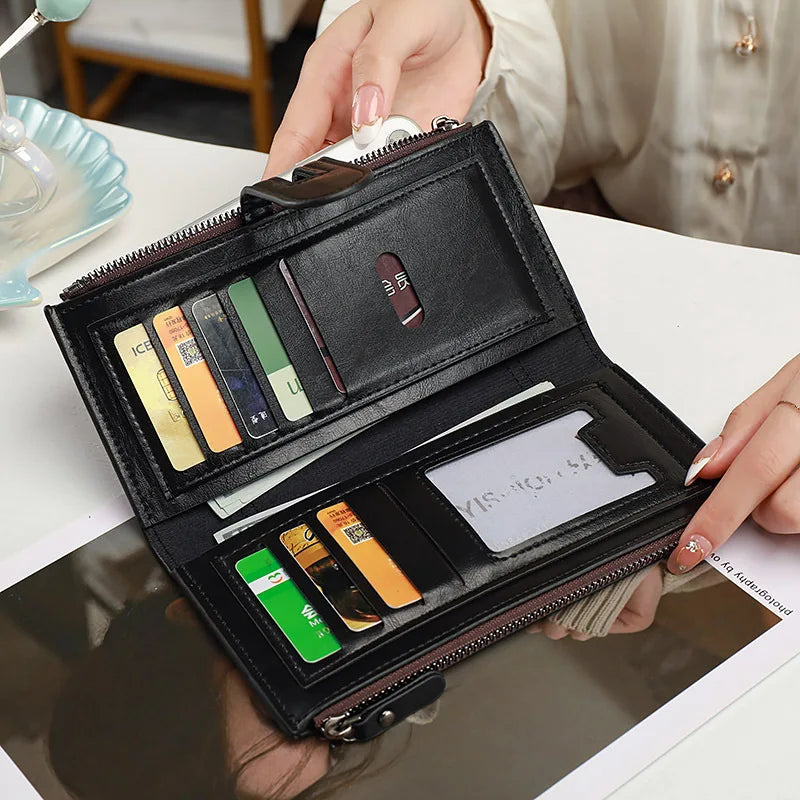 Ashlyn | Large Leather Travel Wallet 3