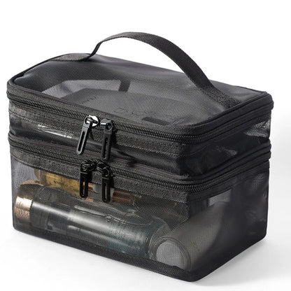 Lakelyn | Double Layer Large Mesh Travel Cosmetic Bag 2