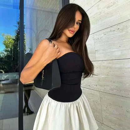  Margaret | Flattering Strapless Cocktail Dress-1