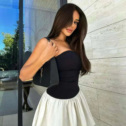  Margaret | Flattering Strapless Cocktail Dress-1