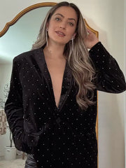 ÉLÉGANCE - The Diamond Velvet Blazer