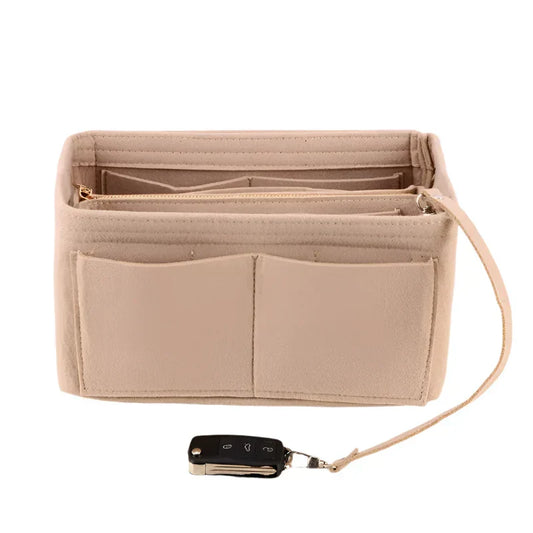 Kimber | Felt Insert Cosmetics Makeup Bag Travel Organizer 1