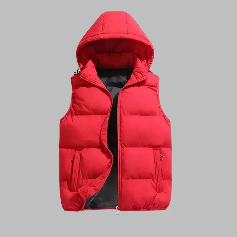 HUGO Hooded Bodywarmer | Padded Mid Jacket Gilet with Removable Hood for Men-2
