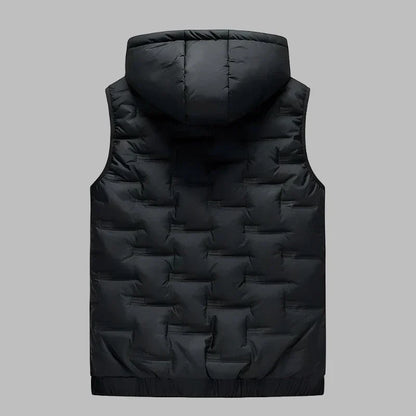 Jack Hooded Bodywarmer | Padded Ultralight Mid-Jacket Gilet with Hood for Men-4