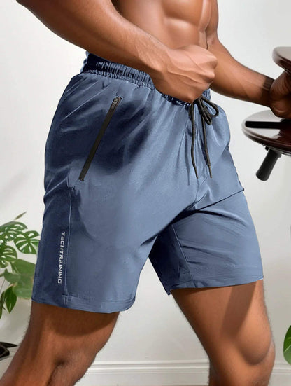  Men’s Athletic Shorts - Lightweight Moisture-Wicking - Stretch Fabric - Zip Pocket-6