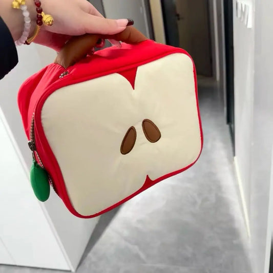 Yasmin | Apple-shaped Cosmetic Makeup Travel Bag 1