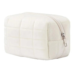Yamileth | Checkered Plush Makeup Bag 1
