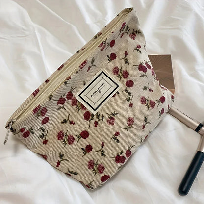 Jaycee | Elegant Rose Makeup Bag with Large Capacity 3