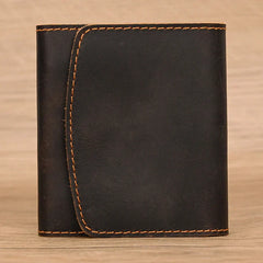 Lucas | Vintage Bifold Rundleather Travel Wallet with Snap Closure 3