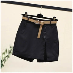 SUZY | Pure Cotton A-line Casual Shorts for Women-2