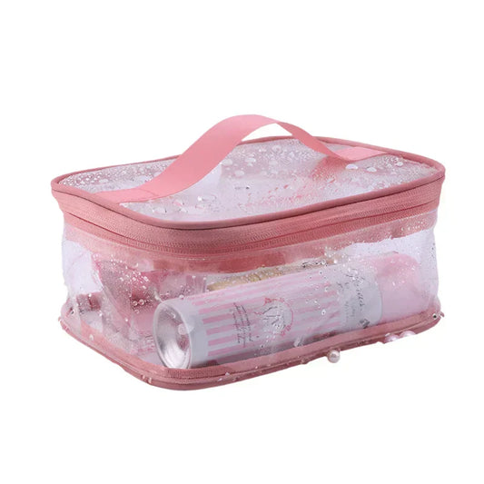 Braelyn | Waterproof Clear Travel Makeup Cosmetic Bag with Zipper 1
