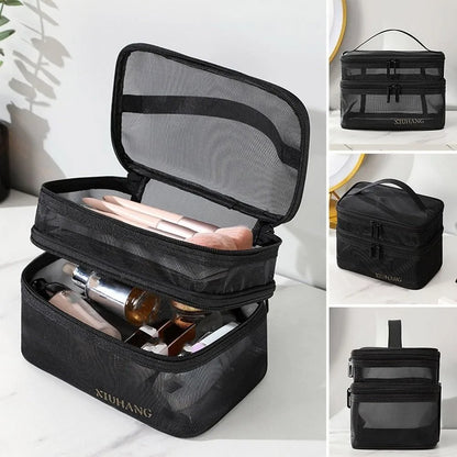 Lakelyn | Double Layer Large Mesh Travel Cosmetic Bag 5