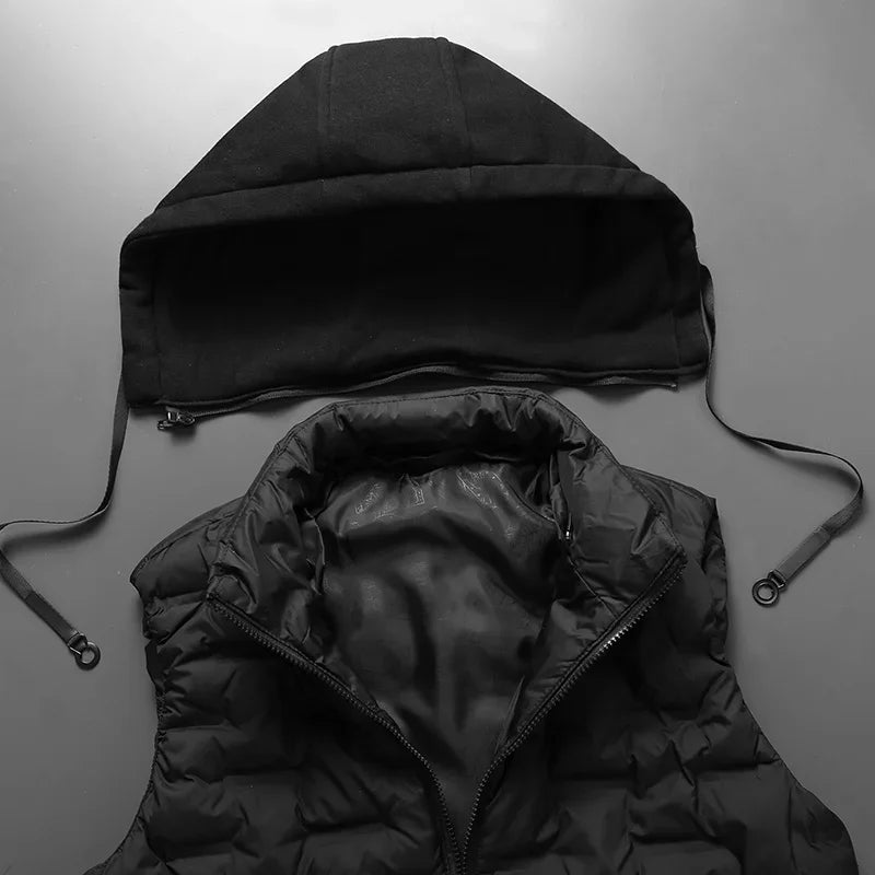 Luca Hooded Bodywarmer | Stylish Quilted Vest for Men-4