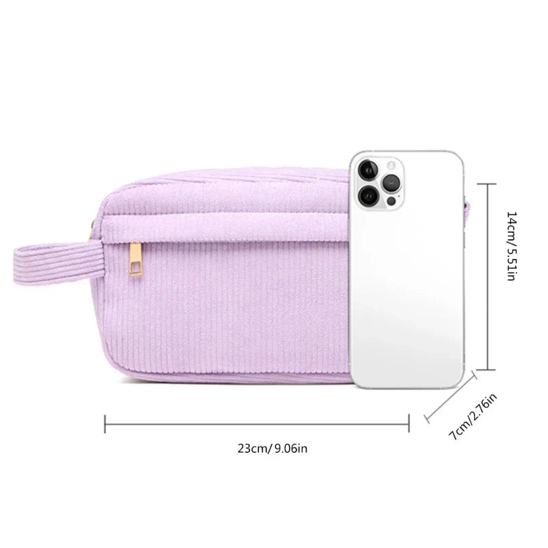 Kamiyah | Soft Cord Cotton Travel Cosmetic Bag 6