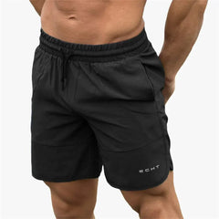  Men’s Athletic Shorts - Breathable Lightweight Fabric - Elastic Waistband with Drawstring - Mid-Thigh Length-1